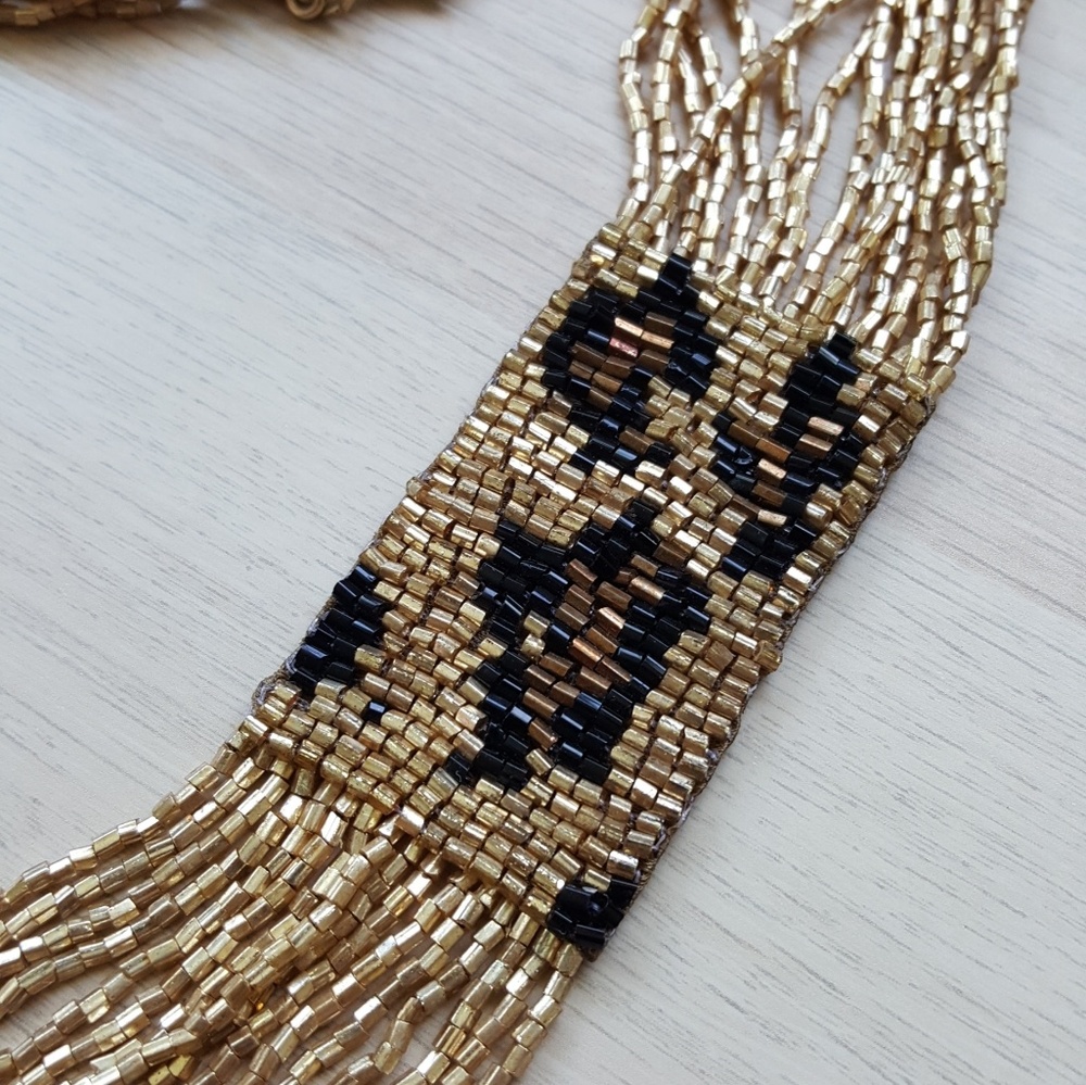 Leopard beaded necklace
